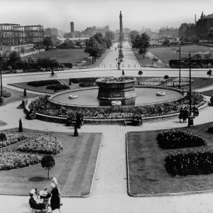 Queens Gardens Hull Print 1952 Queens Gardens Hull Print 1952