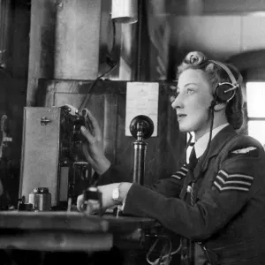 A radio operator at work