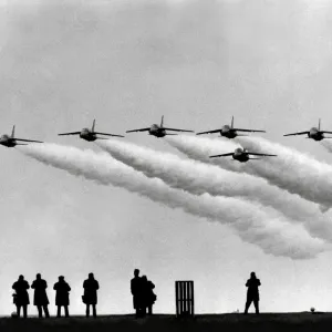 The Red Arrows Folland Gnats Print 1965