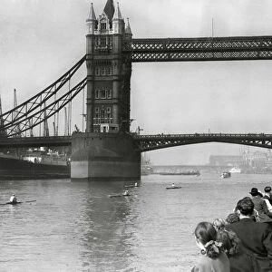Rowers at Tower Bridge