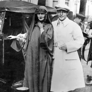 Rudolph Valentino and his wife Natacha Rambova in 1923