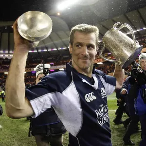 Scotland's Chris Paterson holds the Calcutta cup at Murrayfield Scotland's Chris Paterson holds the Calcutta cup at Murrayfield