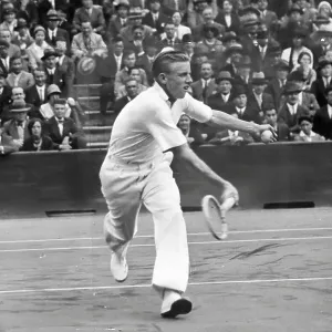 Sidney Wood, US Tennis Player in action against Austin at the Stad Roland Garros Paris Sidney Wood, US Tennis Player in action against Austin at the Stad Roland Garros Paris