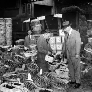Spitalfields Market Print, London 1936 Spitalfields Market Print, London 1936