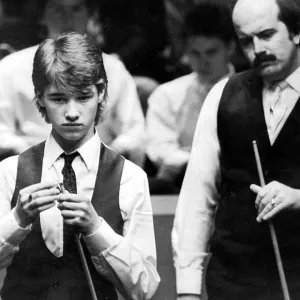 Stephen Hendry and Wille Thorne