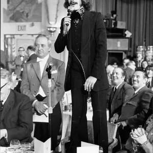 Sunderland footballer Bobby Kerr speaking at FA Cup banquet