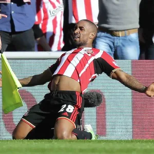Sunderland's Jermain Defoe after scoring the winner against Newcastle