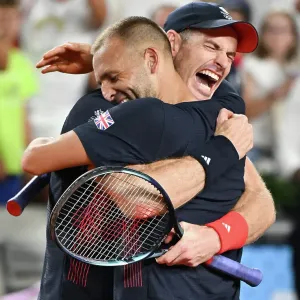 Team GB tennis players Andy Murray and Dan Evans Paris 2024 Olympics Team GB tennis players Andy Murray and Dan Evans Paris 2024 Olympics