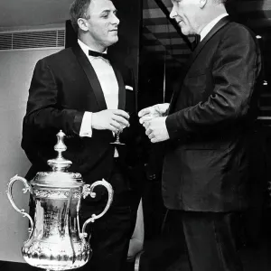 Print of Tommy Docherty and Bill Nicholson with the FA Cup 1967 Print of Tommy Docherty and Bill Nicholson with the FA Cup 1967