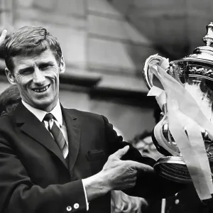 Tony Book, Manchester City F.C. captain, holding the F.A. Cup 1969 Tony Book, Manchester City F.C. captain, holding the F.A. Cup 1969