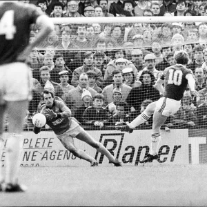 Tony Cottee strikes the West Ham penalty that ended Tottenham's faint title hopes Tony Cottee strikes the West Ham penalty that ended Tottenham's faint title hopes