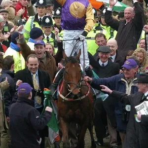 Tony McCoy wins the Champion Hurdle on Brave Inca Tony McCoy wins the Champion Hurdle on Brave Inca