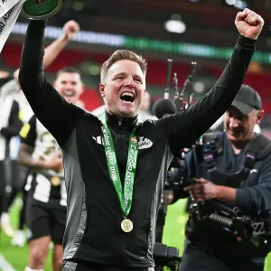 Toon Fans at Carabao Cup final 2025, Wembley. Liverpool 1 v Newcastle 2
