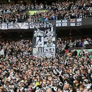 Toon Fans at Carabao Cup final 2025, Wembley. Liverpool 1 v Newcastle 2 Toon Fans at Carabao Cup final 2025, Wembley. Liverpool 1 v Newcastle 2