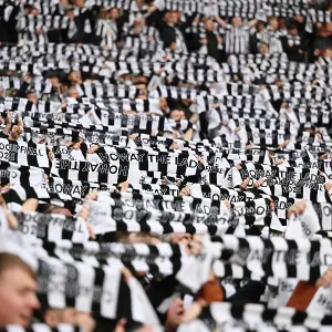 Toon Fans at Carabao Cup final 2025, Wembley. Liverpool 1 v Newcastle 2