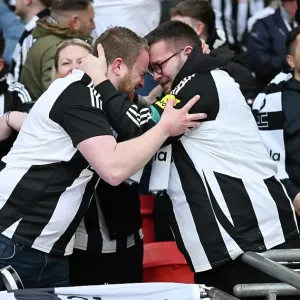Toon Fans at Carabao Cup final 2025 Toon Fans at Carabao Cup final 2025