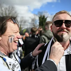 Toon Fans at Carabao Cup final 2025, Wembley. Liverpool 1 v Newcastle 2 Toon Fans at Carabao Cup final 2025, Wembley. Liverpool 1 v Newcastle 2