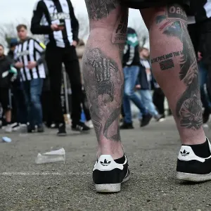 Toon Fans at Carabao Cup final 2025, Wembley. Liverpool 1 v Newcastle 2