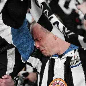 Toon Fans at Carabao Cup final 2025, Wembley. Liverpool 1 v Newcastle 2