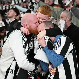Toon Fans at Carabao Cup final 2025, Wembley. Liverpool 1 v Newcastle 2 Toon Fans at Carabao Cup final 2025, Wembley. Liverpool 1 v Newcastle 2