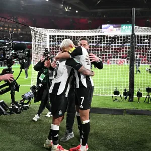 Toon Fans at Carabao Cup final 2025, Wembley. Liverpool 1 v Newcastle 2 Toon Fans at Carabao Cup final 2025, Wembley. Liverpool 1 v Newcastle 2
