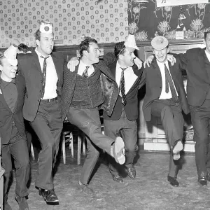 Tottenham Hotspur Players at White Hart Lane Christmas Party Print Tottenham Hotspur Players at White Hart Lane Christmas Party Print