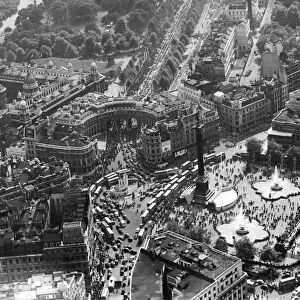Trafalgar Square, aerial view