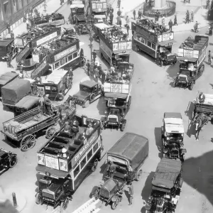 Traffic at Bank in the City of London 1923 Traffic at Bank in the City of London 1923