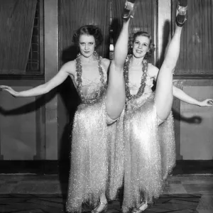 Vaudeville Act Print: The Gaylene Sisters at London Palladium, 1936 Vaudeville Act Print: The Gaylene Sisters at London Palladium, 1936