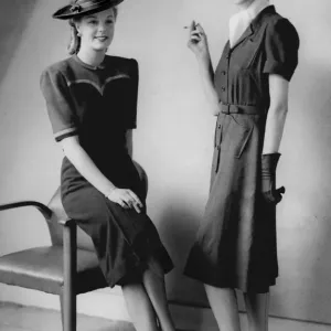 Norman Hartnell Utility Dress Print 1942 Norman Hartnell Utility Dress Print 1942