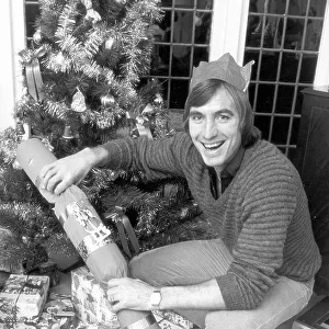 West Ham captain Billy Bonds at home at Christmas