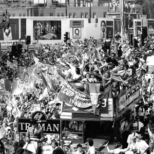 Wimbledon FC F.A. Cup Winners Bus Parade 1988 Print Wimbledon FC F.A. Cup Winners Bus Parade 1988 Print