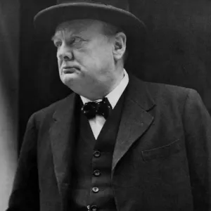 Winston Churchill Print 1939