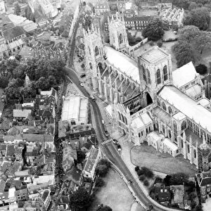 York Minster from the air