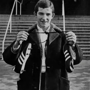 1969 Print of Young Graeme Souness in Spurs Kit