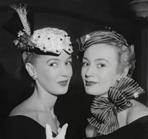 Fashions from the Fifties and Sixties Collection: 1950s models in jaunty hats