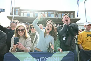 Rowing Prints: 2024 Boat Race Fans Cheering