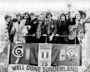 Sunderland V Newcastle Prints: More than 750, 000 jubilant fans packed Sunderland last night for the incredible return home of the 1973 FA Cup winners
