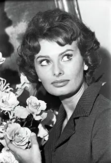 Famous Face Prints: Actress Sophia Loren in London 1957