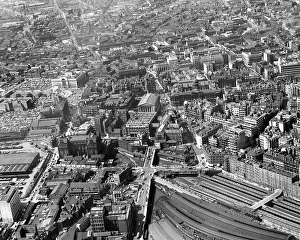 Town And Country Prints: Aerial View of Birmingham 1960
