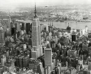 Britain from the Air Collection: Aerial view of the Empire State Building in New York