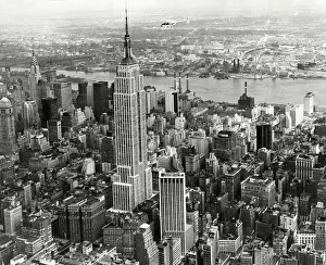 Aerial Photo Prints: Aerial view of the Empire State Building in New York