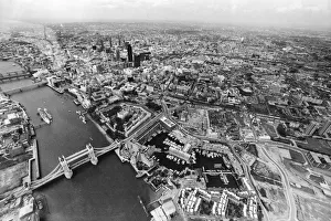 Aerial view of Londonand the Thames