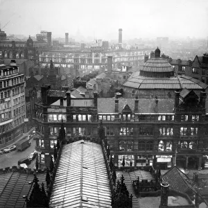 Aerial view of the Manchester Corn Exchange 1961