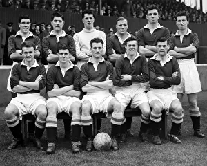 Scotland Prints: Airdrieonians FC 1954