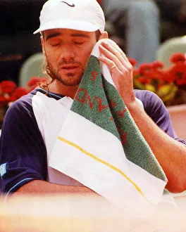 Andre Agassi at the French Open 1994