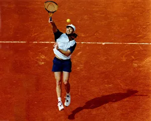 Andre Agassi at the French Open 1995