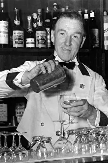 Just For Fun Prints: Barman mixing a cocktail