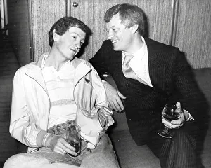 Barry Hearn consoles Steve Davis after he lost the world championship to Dennis Taylor