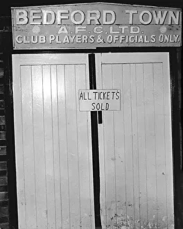 FA Cup Prints: Bedford Town FC. The Southern League club meet First Division Everton in the FA Cup fourth round